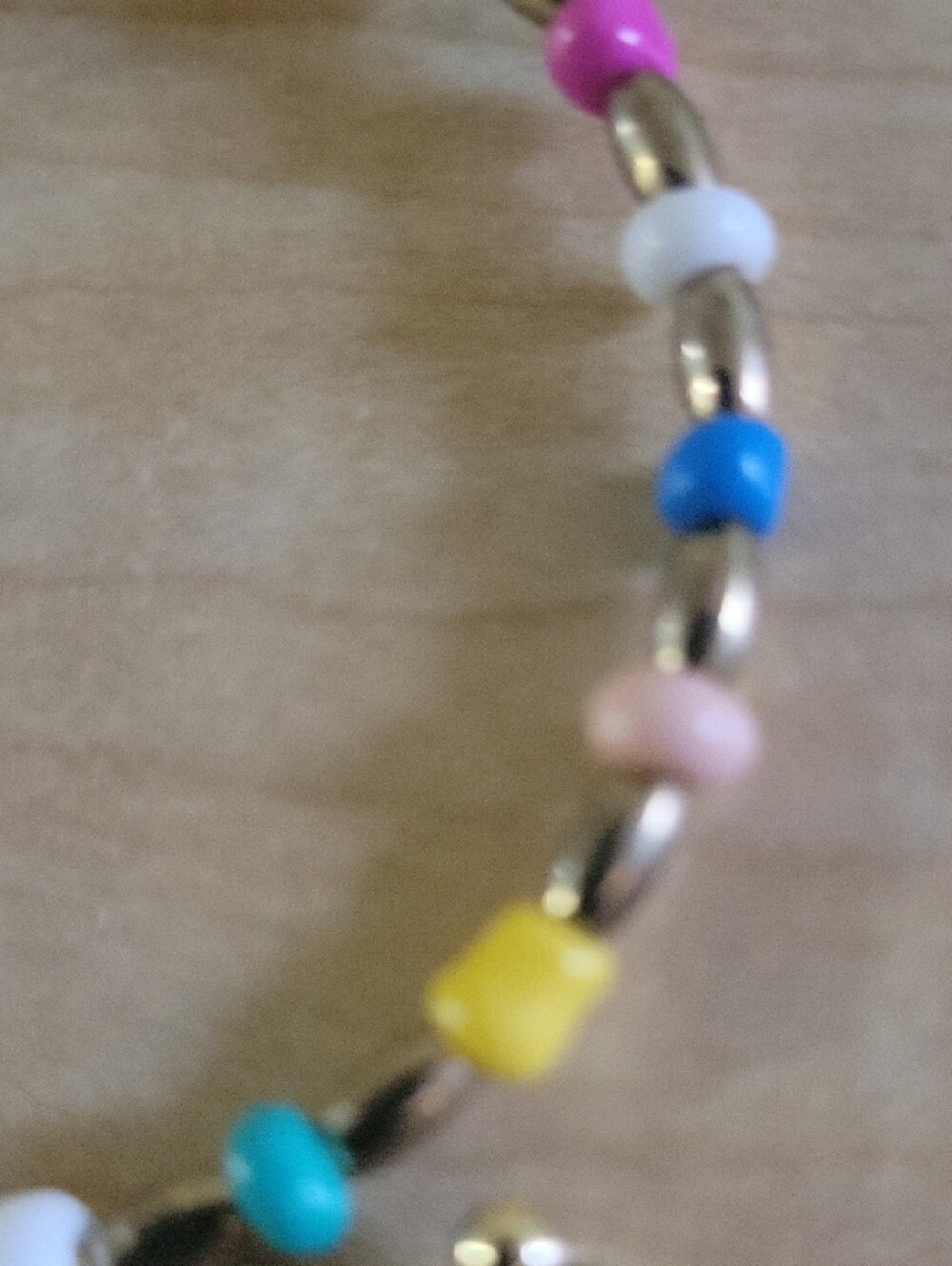 Colorful Beaded Hoop Earrings - Picture 2 of 6